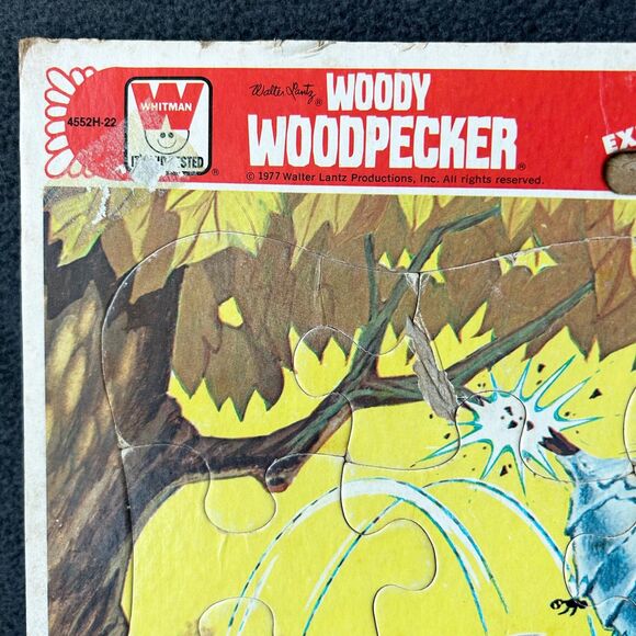 Vintage Woody Woodpecker & Donald Duck Frame Tray Puzzles - 70s/80s Whitman - Picture 4 of 9